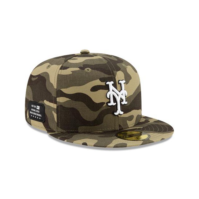 MLB New York Mets Armed Forces Weekend 59Fifty Fitted (YBN1210) - Green New Era Caps